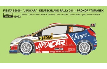Decal – Ford Fiesta S2000 "JIPOCAR" - Deutschland rallye 2011